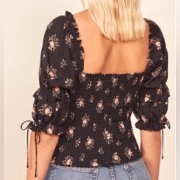Reformation Nina top Floral Print size 6 - Picture 2 of 5